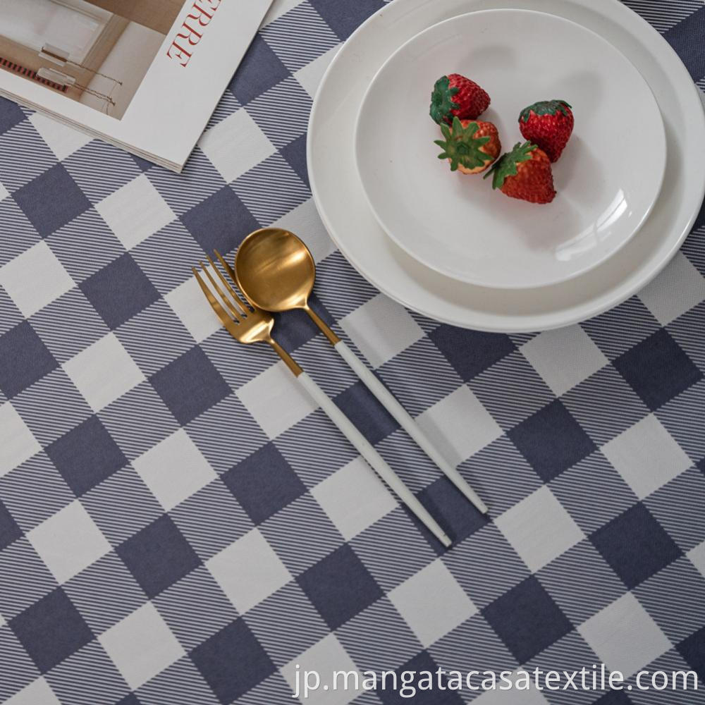 Grey Waterproof Tablecloth